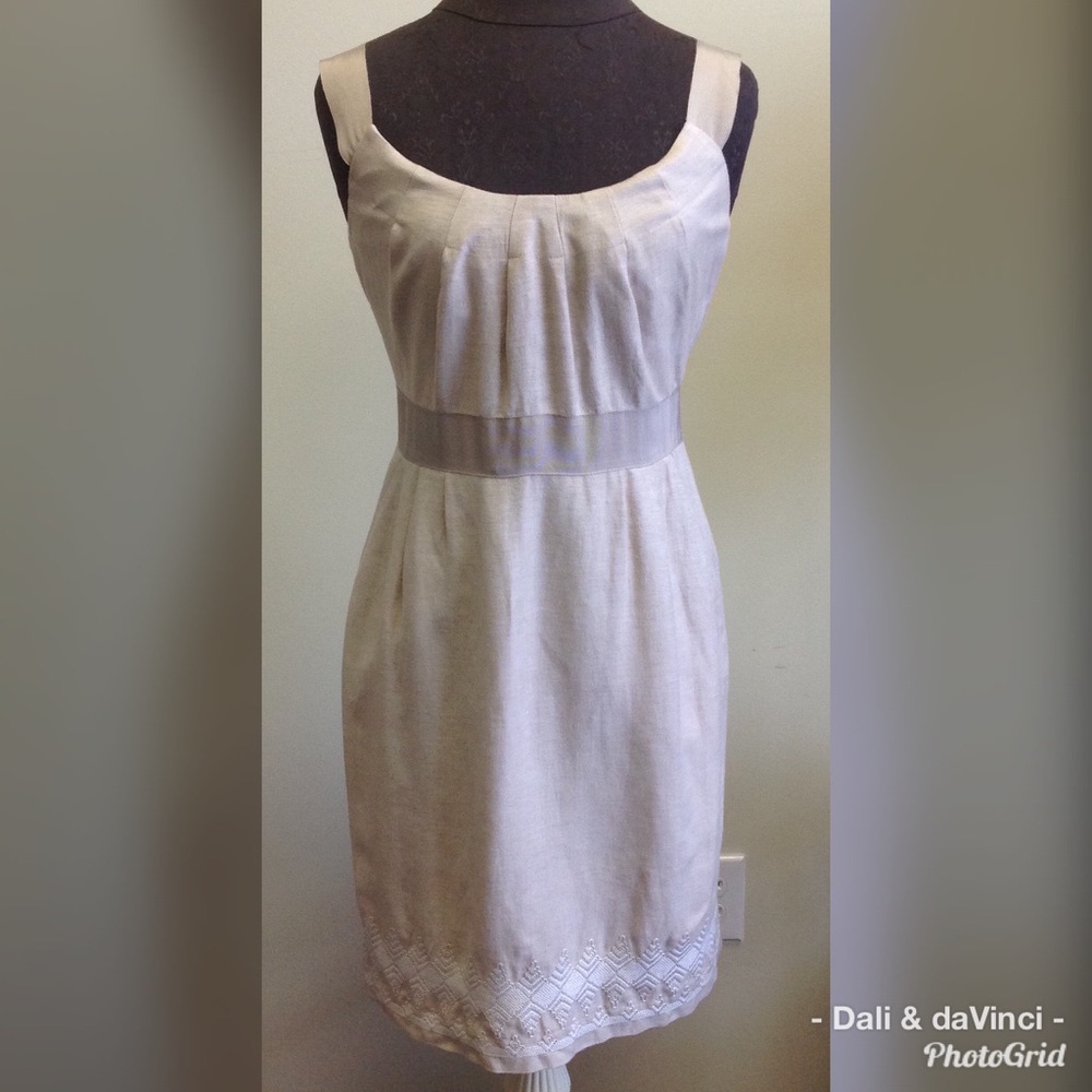 Banana Republic Sleeveless Tan Pocketed Dress